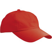 6 Panel Outdoor-Sports-Cap rood