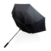 30" Impact AWARE™ RPET 190T storm proof paraplu, zwart