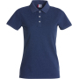 Clique Stretch Premium Polo Ladies blauwmelange s