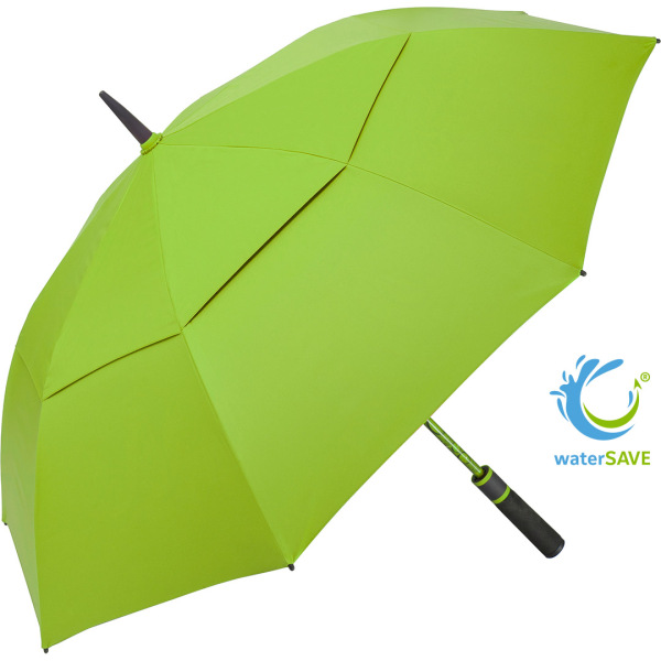 AC golf umbrella FARE® Doubleface XL Vent - lime wS/black