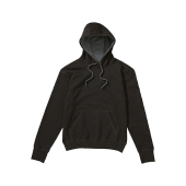 Contrast Hooded Sweatshirt Men - Black/Grey - 4XL