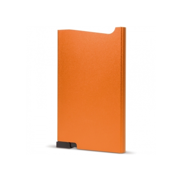 Aluminum card holder - Orange