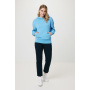 Iqoniq Yoho recycled cotton relaxed hoodie, tranquil blue (M)