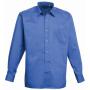 Long Sleeve Poplin Shirt, Royal Blue, 20, Premier
