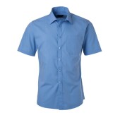 Men's Shirt Shortsleeve Poplin - aqua - S