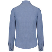 Dames Oxford blouse lange mouwen Oxford Cobalt Blue XS