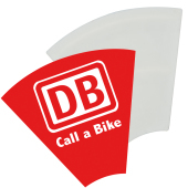 Stevig kunststof vlag voor fietsen Stevig kunststof vlag voor fietsen