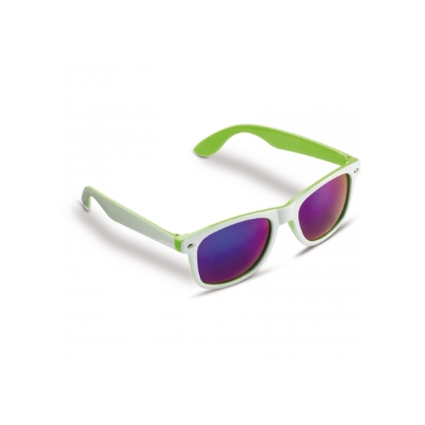 Zonnebril Jeffrey UV400 - Wit / Licht groen