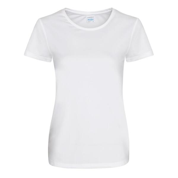 AWDis Ladies Cool Smooth T-Shirt, Arctic White, XS, Just Cool