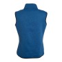 Ladies' Knitted Fleece Vest - royal-melange/red - S