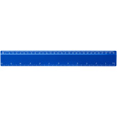 Renzo 30 cm kunststof liniaal - Blauw