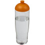 H2O Active® Tempo 700 ml bidon met koepeldeksel - Transparant/Oranje