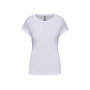 Dames-t-shirt ronde hals korte mouwen White S