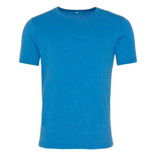 AWDis Washed T-Shirt, Washed Sapphire Blue, XXL, Just Ts