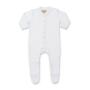 Baby Sleepsuit, White, 6-12, Larkwood