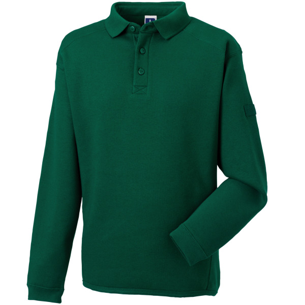 Heavy Duty Collar Sweatshirt Bottle Green S