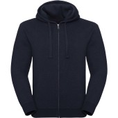 Authentic Full zip hooded melange sweatshirt Indigo Melange S