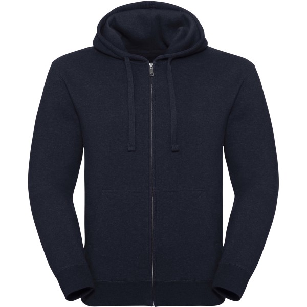 Authentic Full zip hooded melange sweatshirt Indigo Melange S