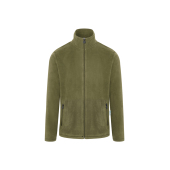 JM 37 Men's Workwear Fleece Jacket Warm-Up, from Sustainable Material , 100% GRS Certified Recycled Polyester - moss green - 2XL