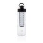 Honeycomb afsluitbare lekvrije waterfles met infuser, zwart