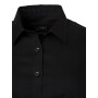 Ladies' Shirt Longsleeve Micro-Twill - black - XS