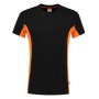 T-shirt Bicolor Borstzak 102002 Black-Orange 4XL
