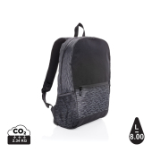 AWARE™ RPET Reflecterende laptoprugzak, zwart