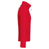 Men's microfleece zip jacket with raglan sleeves Red S