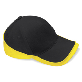 Teamwear Competition Cap - Black/Yellow - One Size