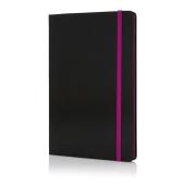 Deluxe hardcover A5 notitieboek met gekleurde zijde Deluxe hardcover A5 notitieboek met gekleurde zijde