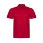 Pro Polyester Polo Shirt, Red, 3XL, Pro RTX