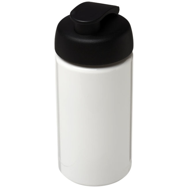 H2O Active® Bop 500 ml sportfles met flipcapdeksel - Wit/Zwart