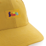 Impact 6 panel 190gr Recycled cotton cap with AWARE™ tracer, yellow