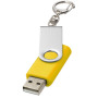 Rotate USB met sleutelhanger - Geel - 64GB