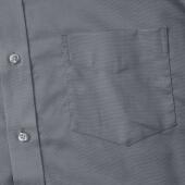 RUS Men LSL Clas. Oxford Shirt, Silver, L