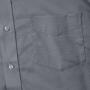 RUS Men LSL Clas. Oxford Shirt, Silver, L