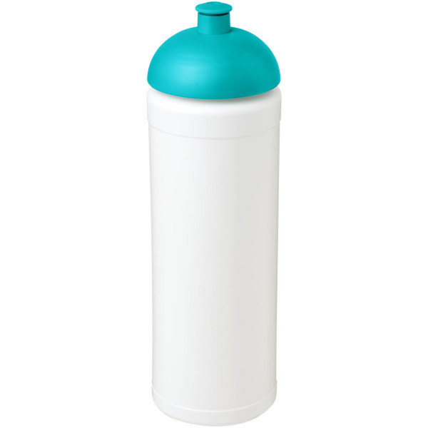Baseline® Plus grip 750 ml dome lid sport bottle - White/Aqua