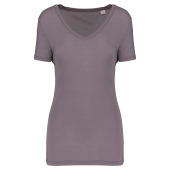 100% Lyocell TENCEL™ dames T-shirt - 145 gr/m2 Metal grey XXL