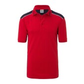 Men's Workwear Polo - COLOR - - red/navy - 6XL