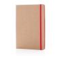 A5 recycled kraft notebook, red