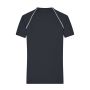 Men's Sports T-Shirt - black/white - XXL