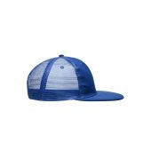 MB6509 6 Panel Flat Peak Cap - royal - one size