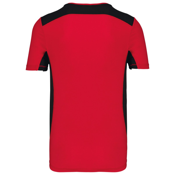 Tweekleurig sport-t-shirt Red / Black M