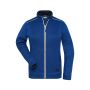 Ladies' Knitted Workwear Fleece Jacket - SOLID - - dark-royal-melange/navy - 4XL