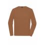 Men's Round-Neck Pullover - camel - 3XL