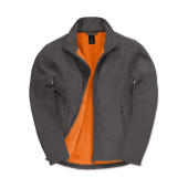 ID.701 Softshell Jacket - Dark Grey/Neon Orange - S