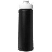 Baseline® Plus 750 ml sportfles met flipcapdeksel - Zwart/Wit