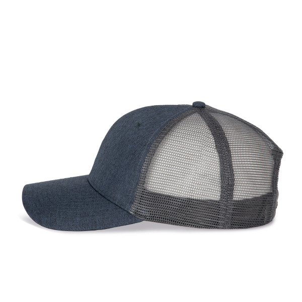Trucker Cap - 6 Panels Abyss Blue Heather One Size