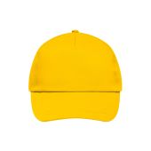 MB001 5 Panel Promo Cap Lightly Laminated - gold-yellow - one size