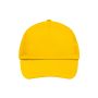 MB001 5 Panel Promo Cap Lightly Laminated - gold-yellow - one size